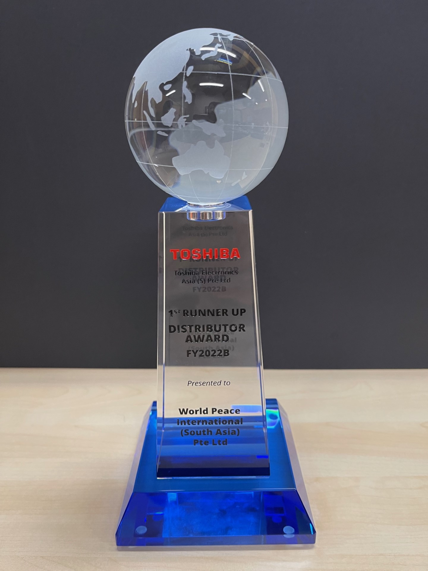 1st Runner Up. Distributor Award, FY2022B