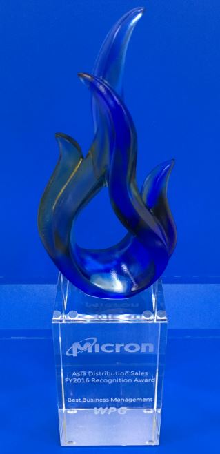Asia Distribution Sales FY2016 Recognition Award. Best Business Management