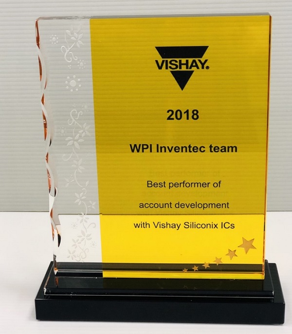Best performer of account development with Vishay Siliconix ICs
